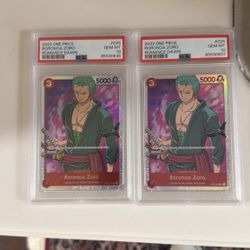 Psa 10 Zoro SR Romance Dawn OP-01