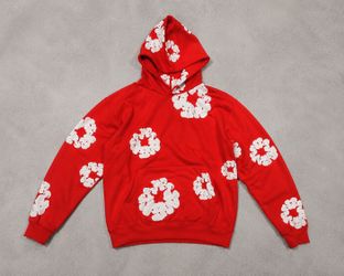 Denim tear cotton hoodie