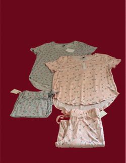 JACLYN Women's 2 Pc Pajama Pants Set