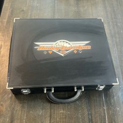Harley Davidson Poker Chiefs With Briefcase