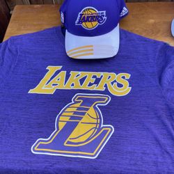Los Ángeles Lakers Hat Size S/M And Shirt Size L Both For 30 Dollars 