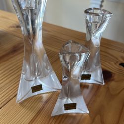 Noble Excellence Crystal Candle Holders