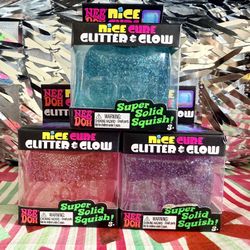 Needoh Glitter and Glow Nice Cube  ✨🧊