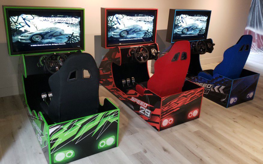 Arcade Racing Game Cabinet Custom Multi-cade MAME 