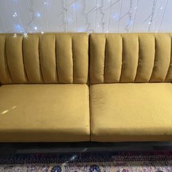 Yellow Futon Couch
