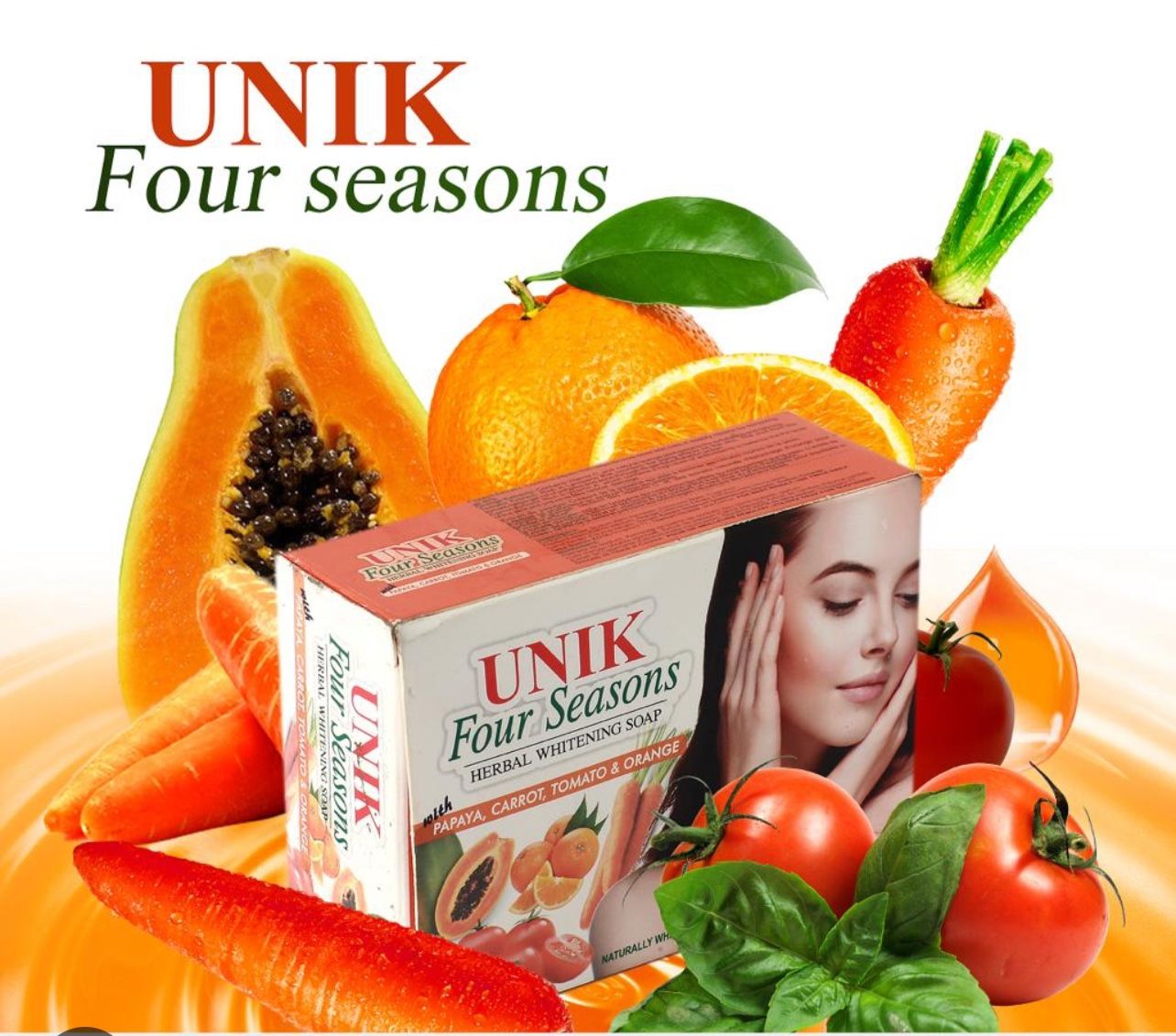 Unik Four Seasons Herbal Whitening Soap 150 g
