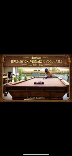 Brunswick Monarch Pool Table