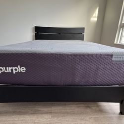 Purple RestorePlus Soft Queen Mattress + NEW Purple Frame (Moving Sale)