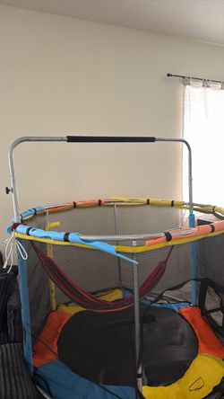 Indoor play trampoline hammock