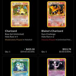 Vintage Pokemon Cards