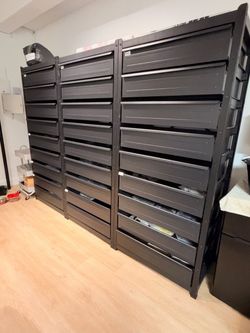 Shelves with drawers