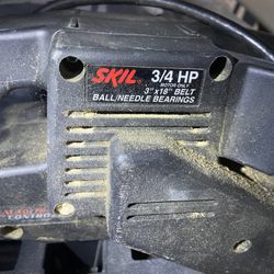 Skil Belt Sander 7313 Auto Track Control  3/4 HP Belt 3"x18"  W/ Dust Bag (G)