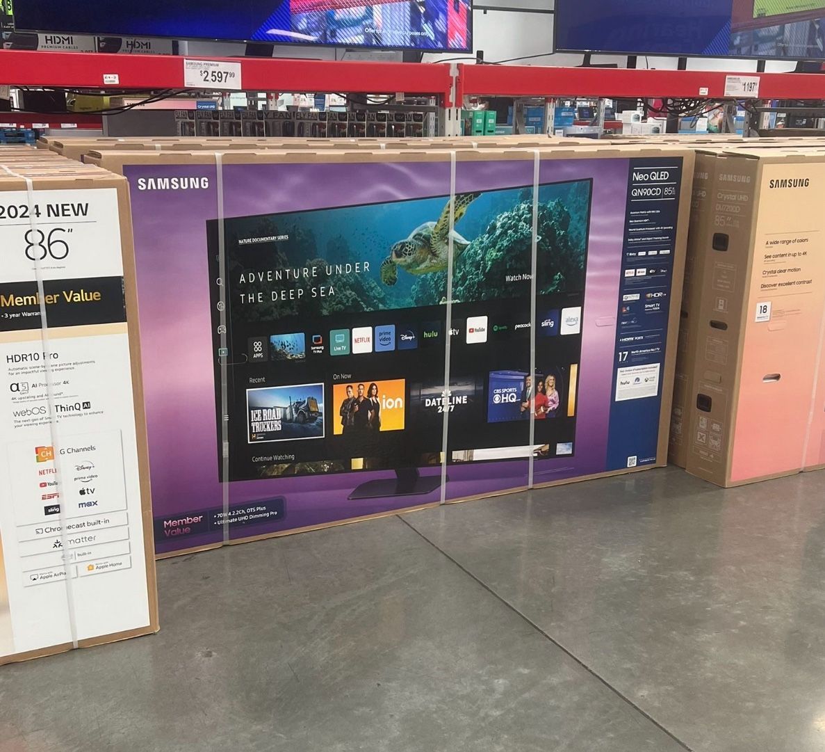 85 “ Samsung Smart 4K Neo QLED HDR 120hz Tv