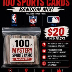 Mystery Pack Of 100 Cards