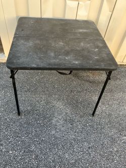 Black Foldable Card Table