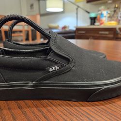 New Black vans SHOES SLIP ONS  size 6