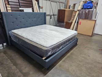 King bed and mattress