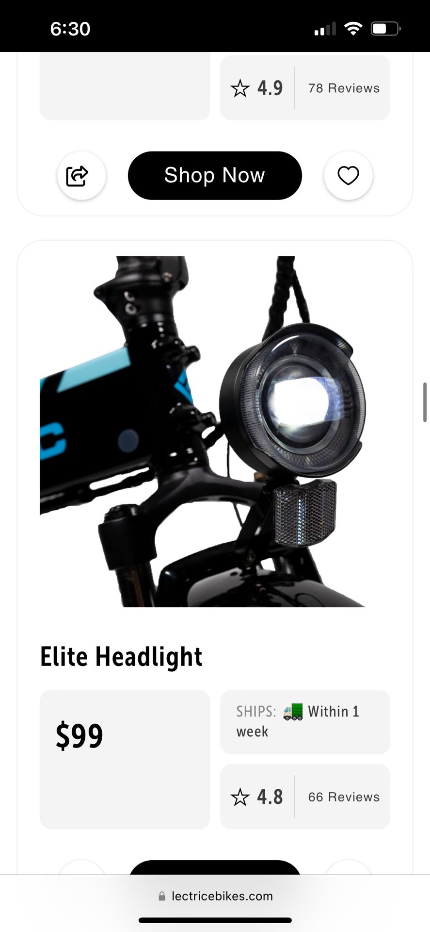 E BIKE PREMIUM HEADLIGHT