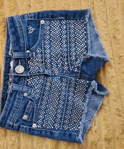 Justice Girls Size 7S Jean Shorts