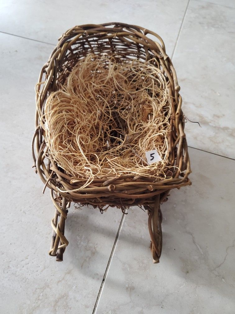 Christmas Wicker Sleigh