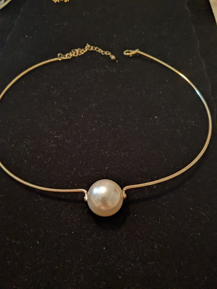 Pearl Choker Costume Jewelry