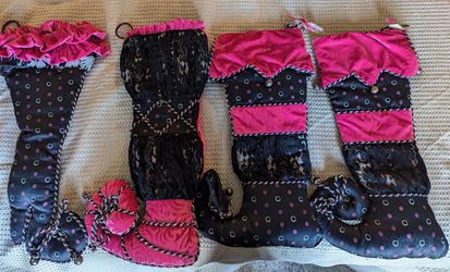 Glam High Heel Christmas stockings