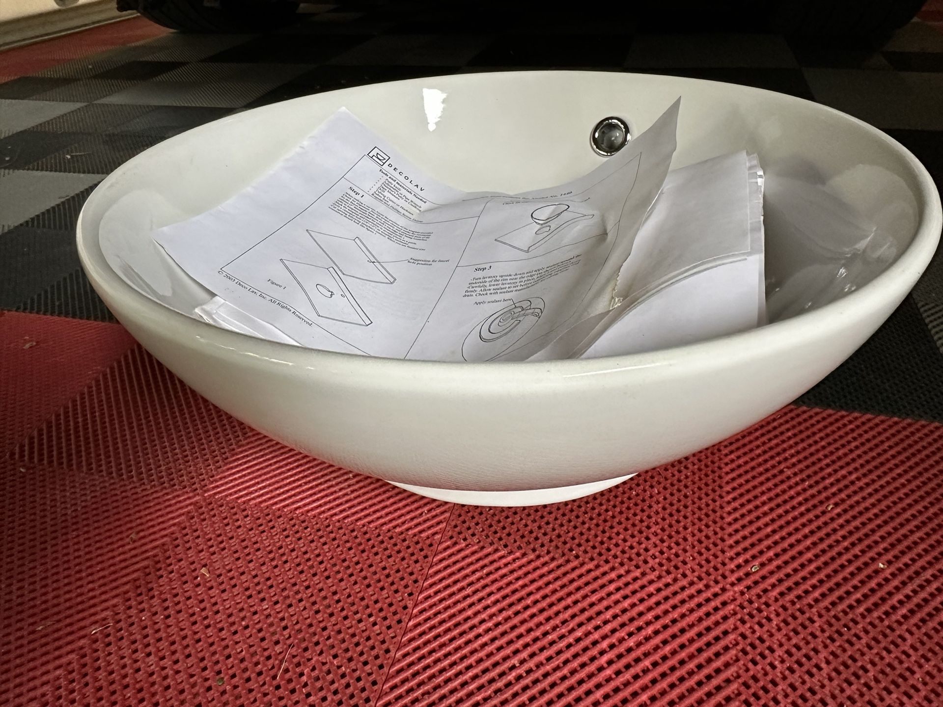 NEW Decolav 1440 Bathroom Lavatory Vessel Modern Ceramic Sink
