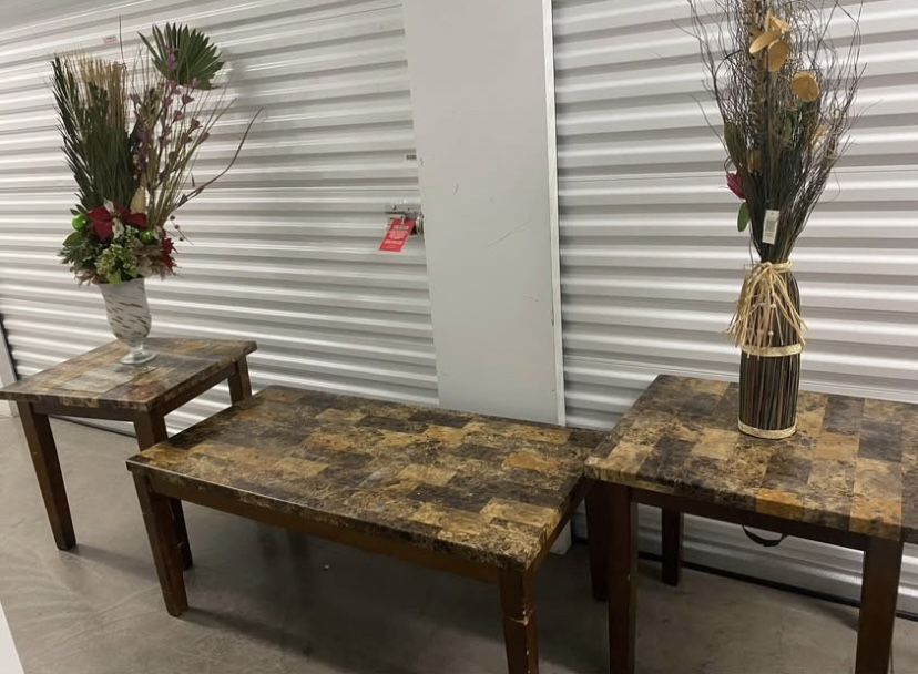 Coffee & 2 End Table Set