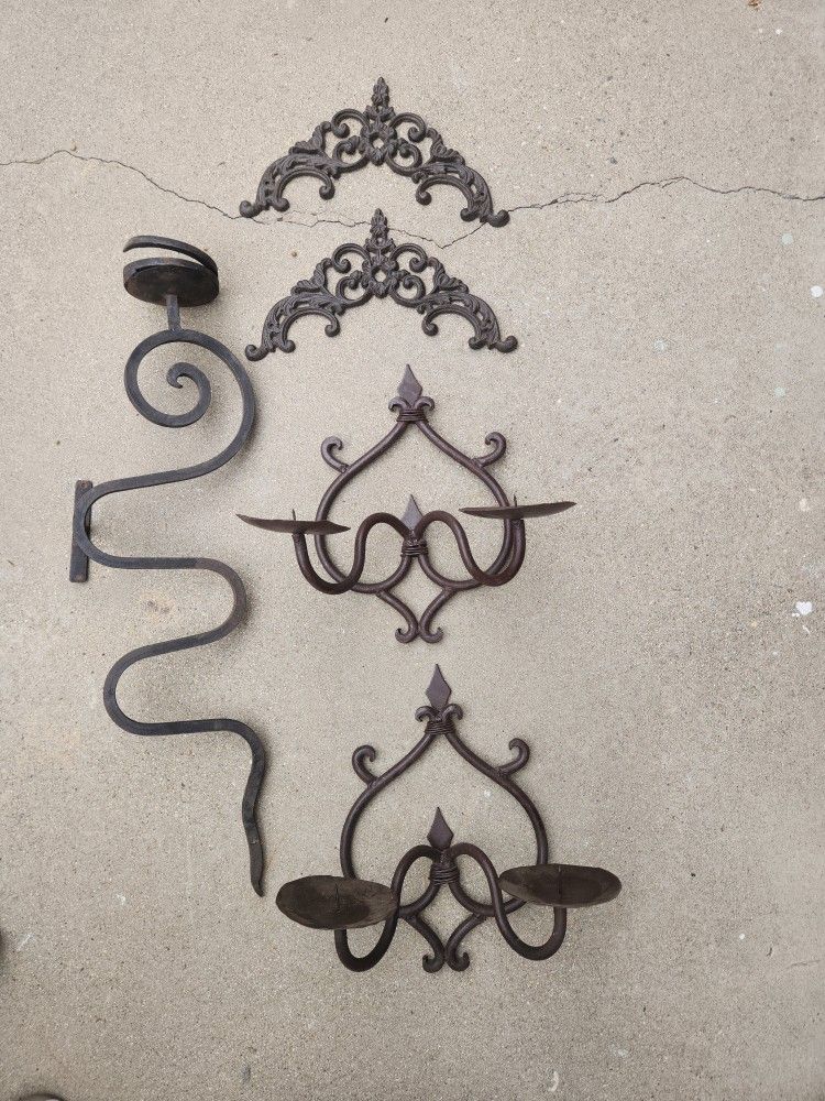 Mexican Iron Candle Holders