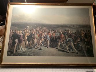 “The Golfers” Painting / Print of St. Andrews - collectors item