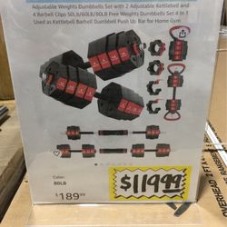 Adjustable Dumbbell Set