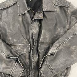 Korean Fashion Leather Jacket Oversize Medium Unisex