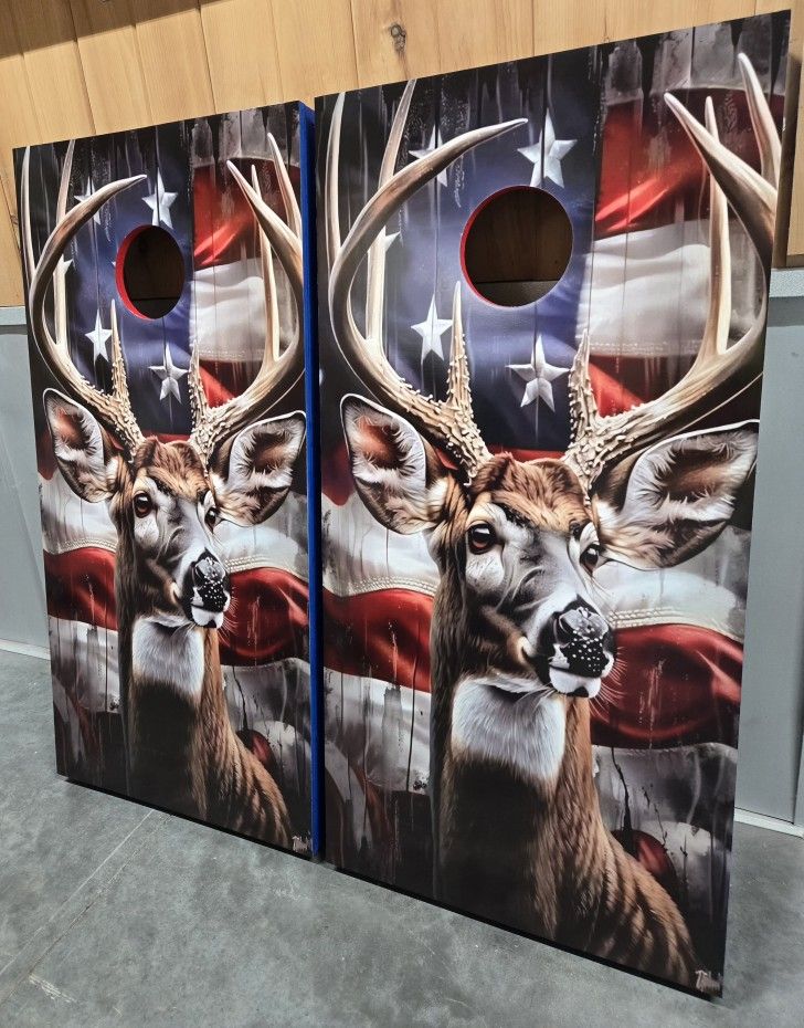 CUSTOM CORNHOLE BOARDS WITH BAGS