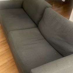 Nearly Free Sofa Dark Gray Down Filled