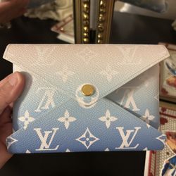 LOUIS VUITTON Blue Monogram Canvas By The Pool Kirigami Medium Pochette