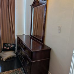 Dresser And Matching Bedside Table