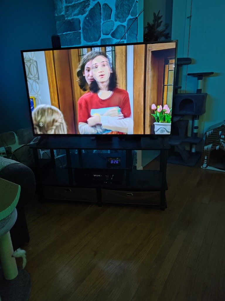 55" Tv, With Stand, Audio System, Fire Stick.