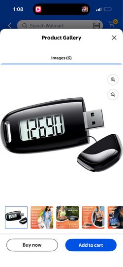 3D Pedometer for Walking, Simple Walking Step Counter with Removable Clip and Strap, USB Rechargeable Step Tracker with Backlight, Accurate Step Count