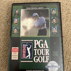 PGA Tour Golf, Sega Genesis, Great Condition, Tested