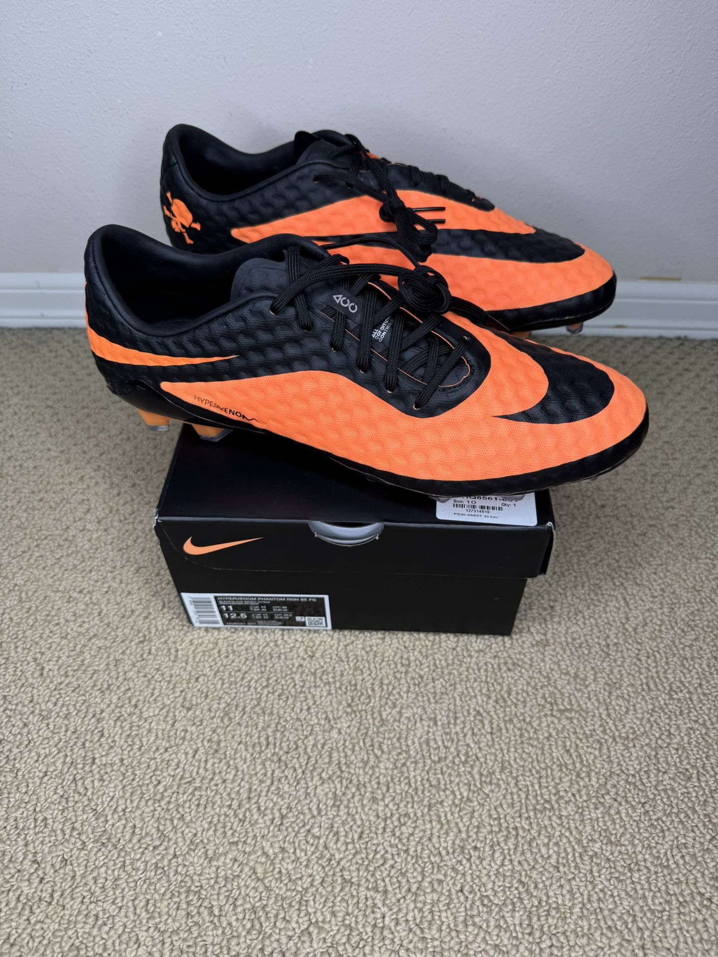 Nike Hypervenom Phantom 1 RGN FG SE Bright Citrus Mens Size 11 NEW IN HAND