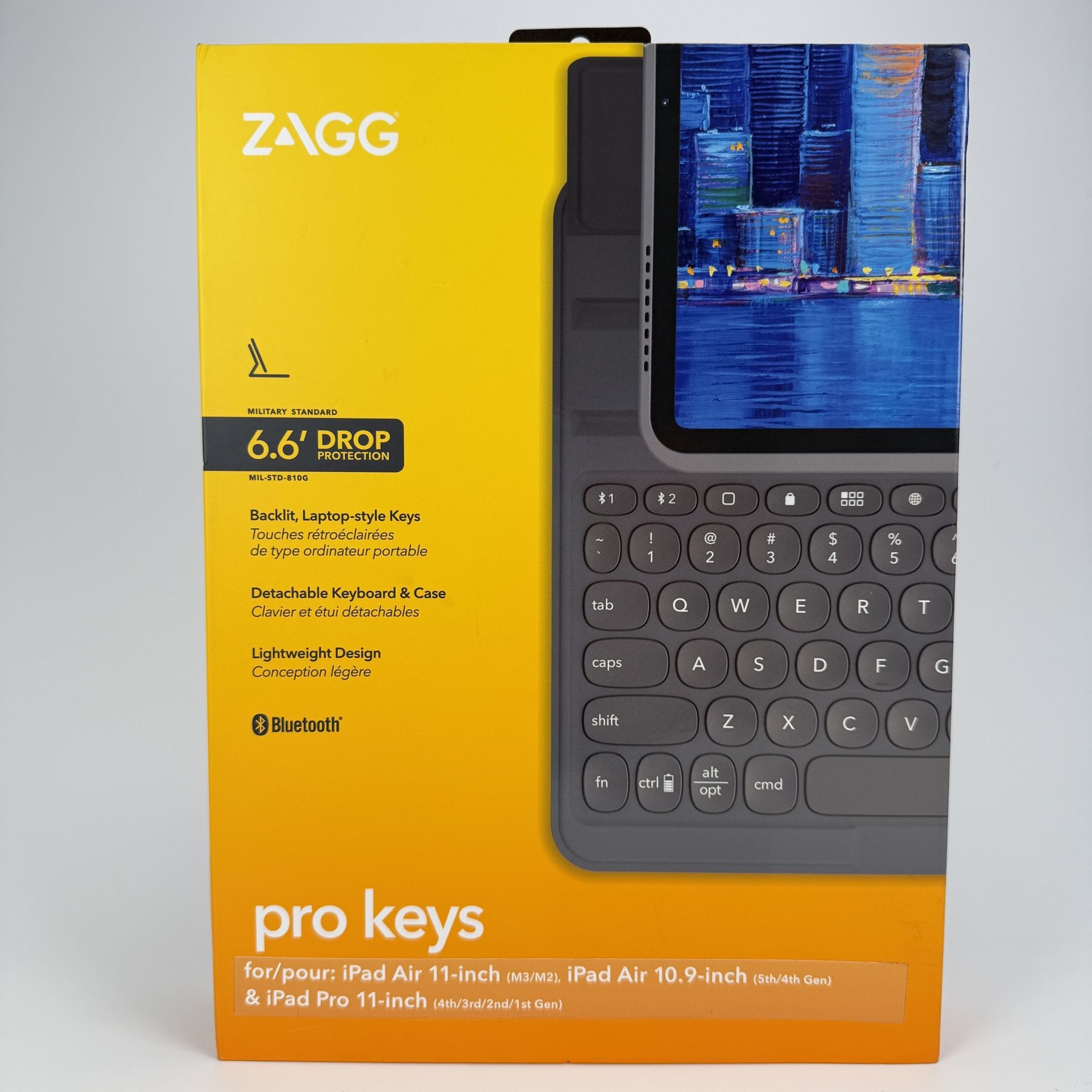 Zagg 10(contact info removed) Pro Keys Wireless Keyboard & Detachable Case for Apple iPad Pro
