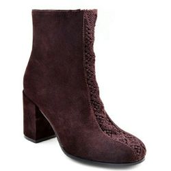 Bettye Chocolate Brown Sadie Bootie EUC 8