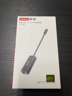 Lenovo USB-C to RJ45 (Ethernet LAN) Adapter Cable (LX0804)