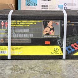 Marcy 20lb Neoprene Dumbbell Set Brand New In Box 