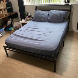 Full Size Bed Frame Mattress NOT included 