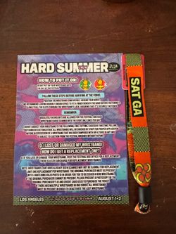 Hard Summer 2026 Wristband