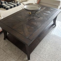 Rectangular Brown Coffee Table