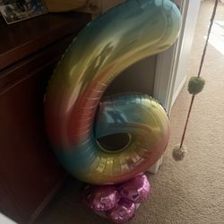 Number 6 balloon Size Of A 4 Year Old!