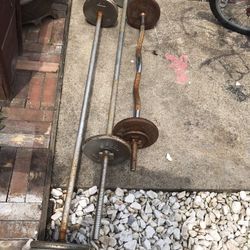 3 Bars With Weights 