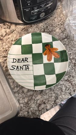 Dear Santa Christmas Cookie Plate